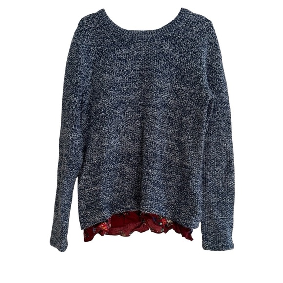 Hanna Andersson Other - Hanna Andersson 130 Heather Blue Knit Sweater Pullover girls Size 6